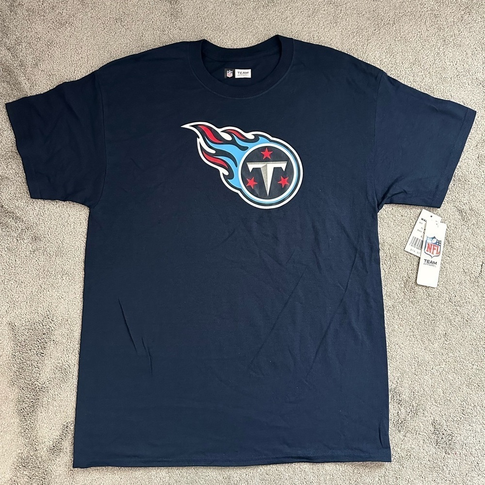 NFL Tennessee Titans Short Sleeve Tee-Shirt Large Navy Blue NFL Team Apparel